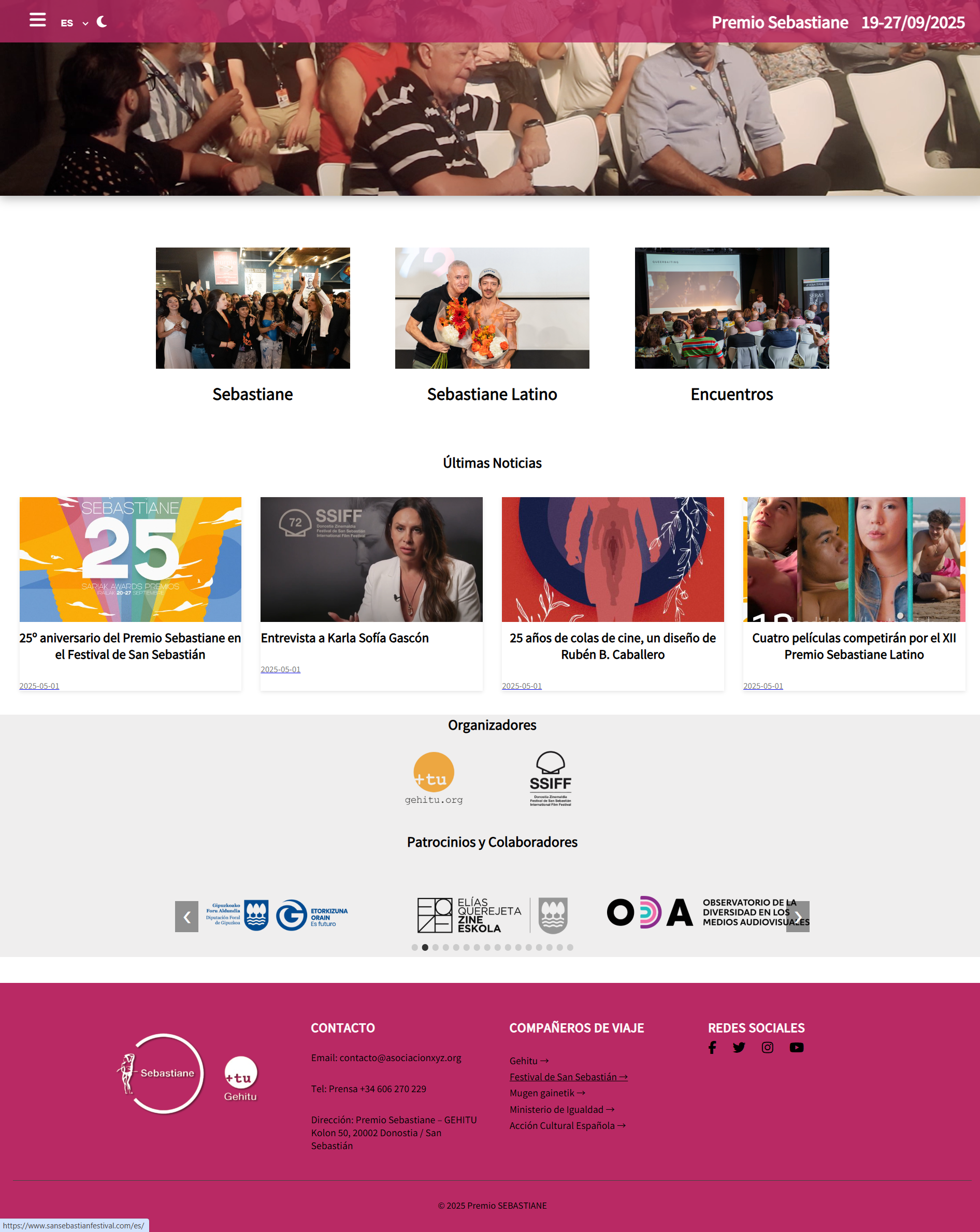 Panel de gestión Asociación